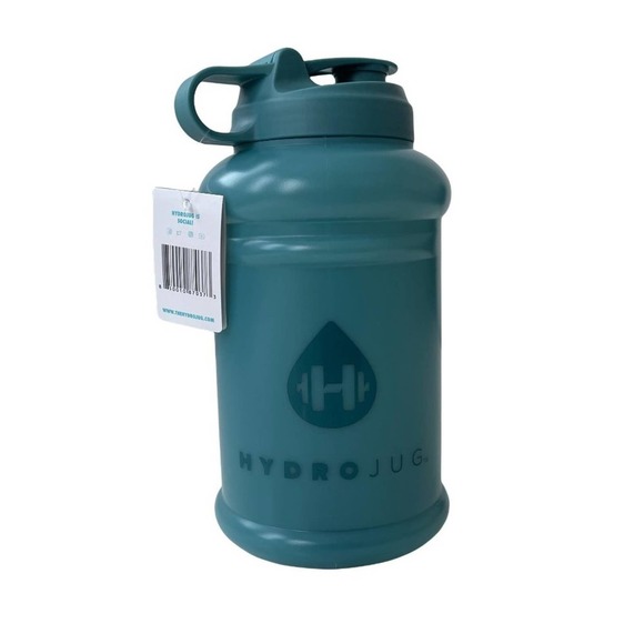 Hydrojug Half Gallon Water Bottle Pro Cactus Teal Loop Lid Handle 2.2 L New Gift